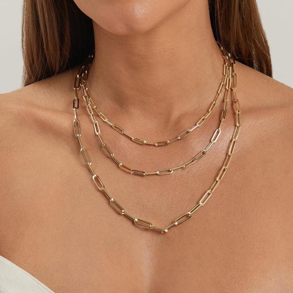 Gold Vermeil Paper Clip Chain - Jewelled Me
