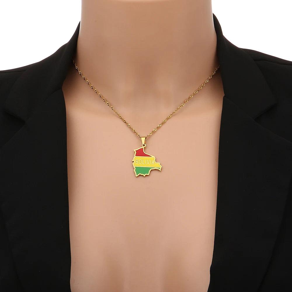 Latin American Country/Flag Necklaces (BACKUP) - Jewelled Me