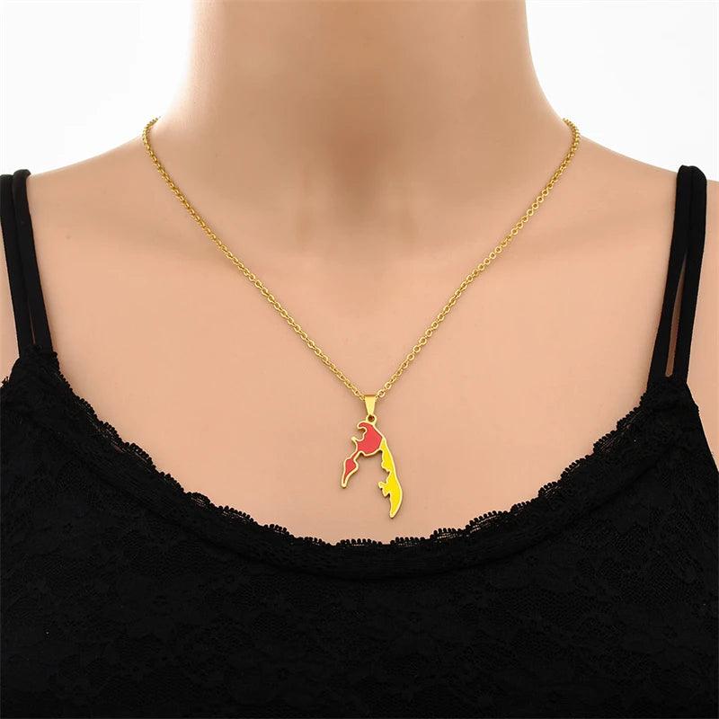 Asian & Oceanian Country/Flag Necklaces - Jewelled Me