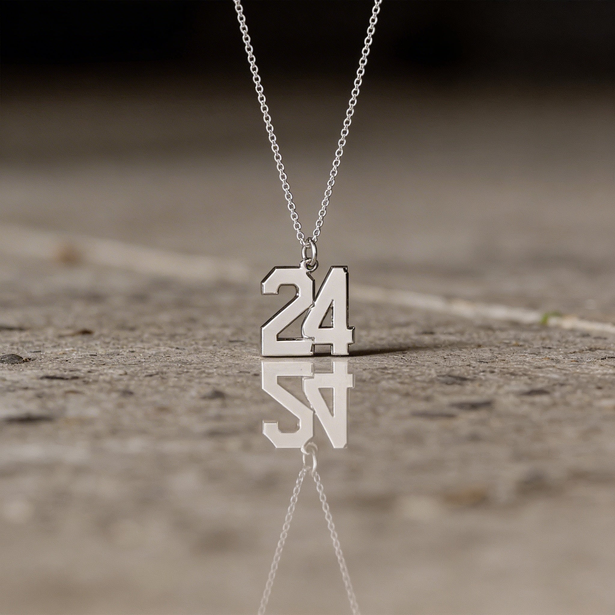 Engraved Custom Number Necklace - Jewelled Me