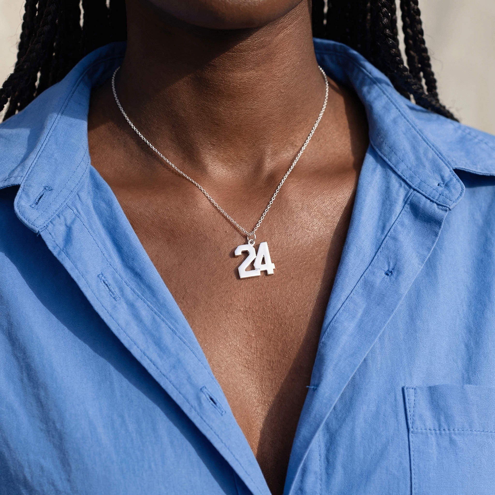 Engraved Custom Number Necklace - Jewelled Me