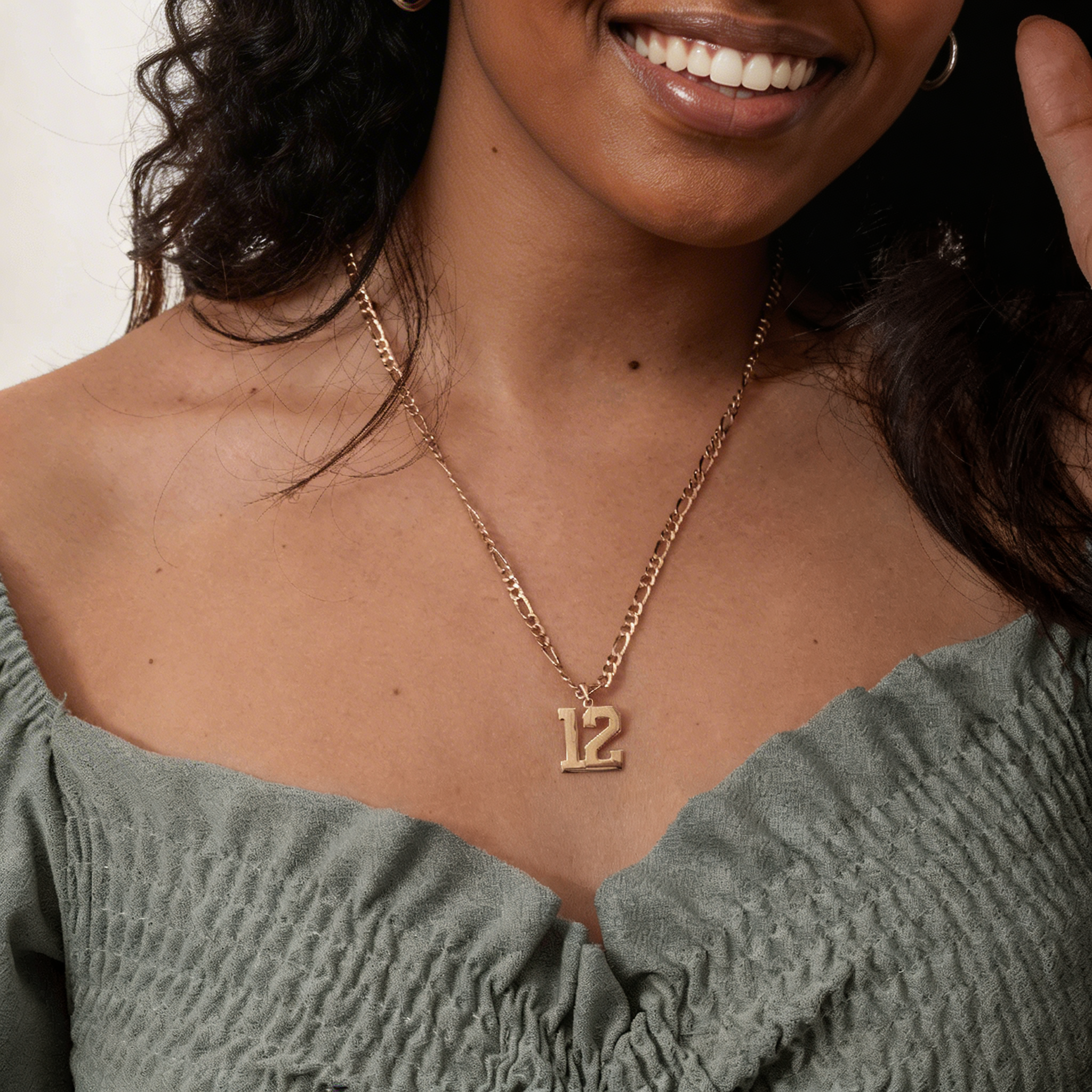 Engraved Custom Number Necklace - Jewelled Me