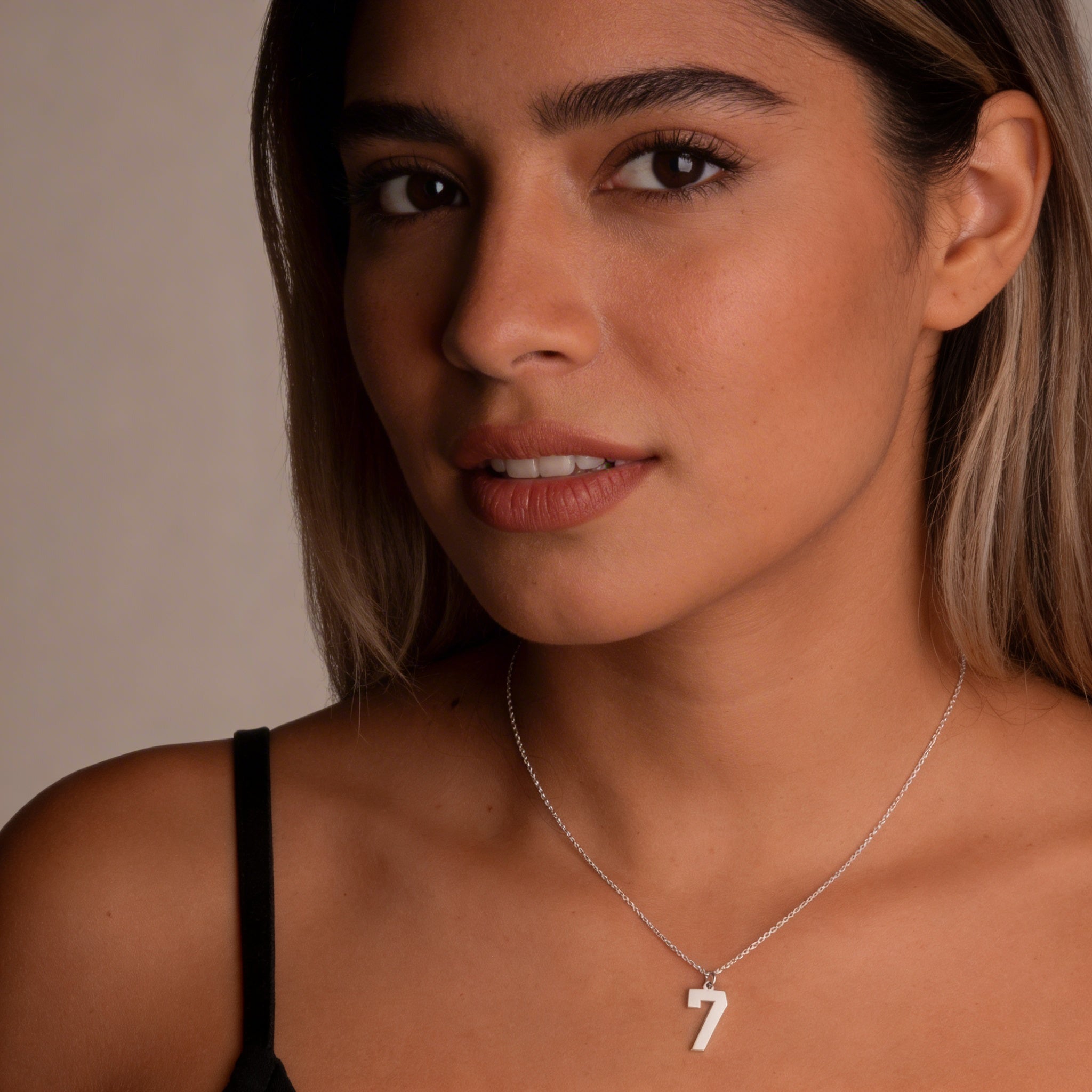 Engraved Custom Number Necklace - Jewelled Me