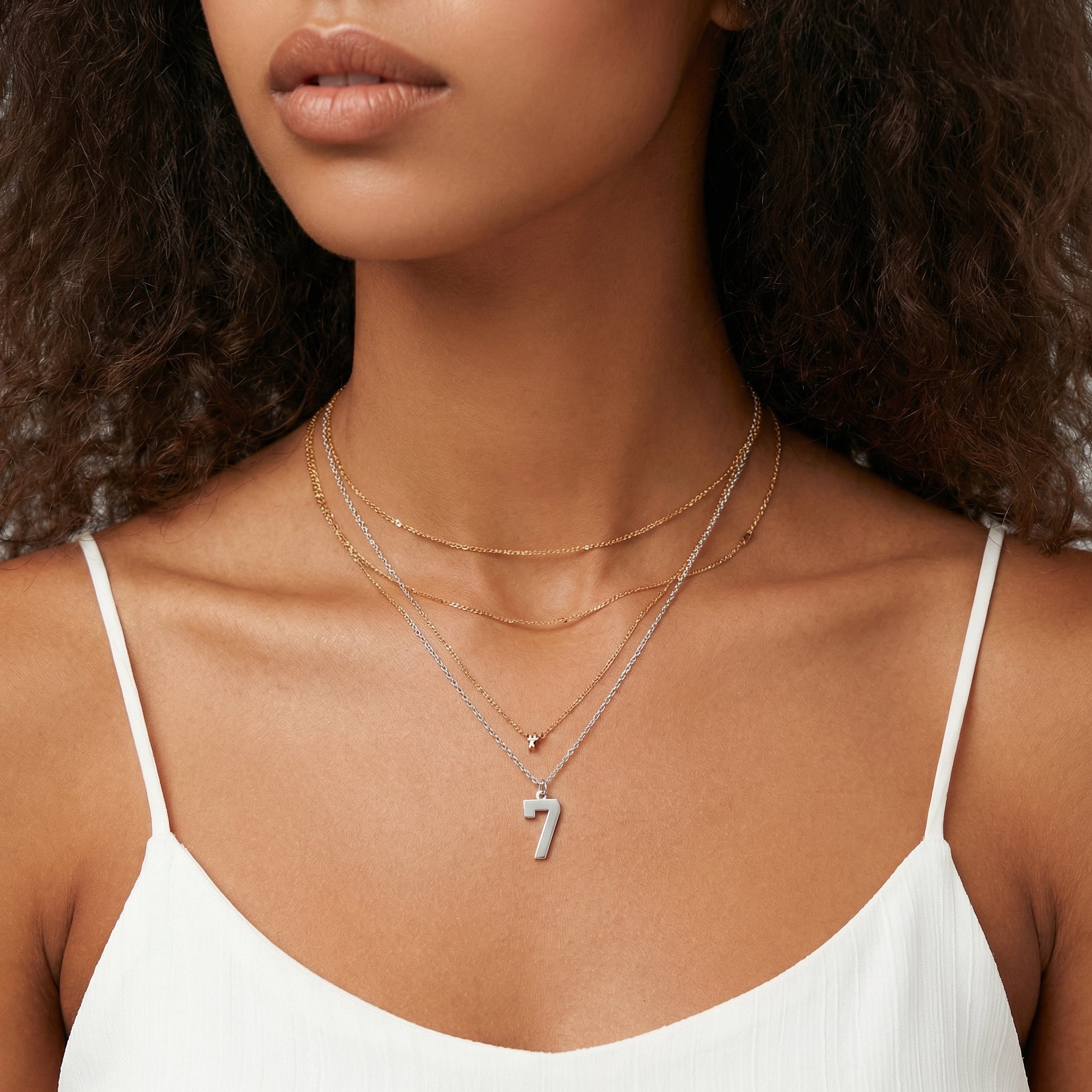 Engraved Custom Number Necklace - Jewelled Me