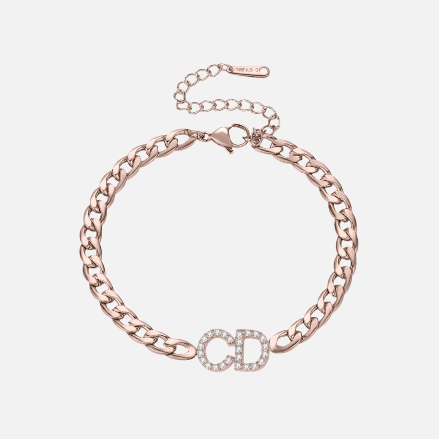 ICED Custom Name Cuban Chain Bracelet - Jewelled Me
