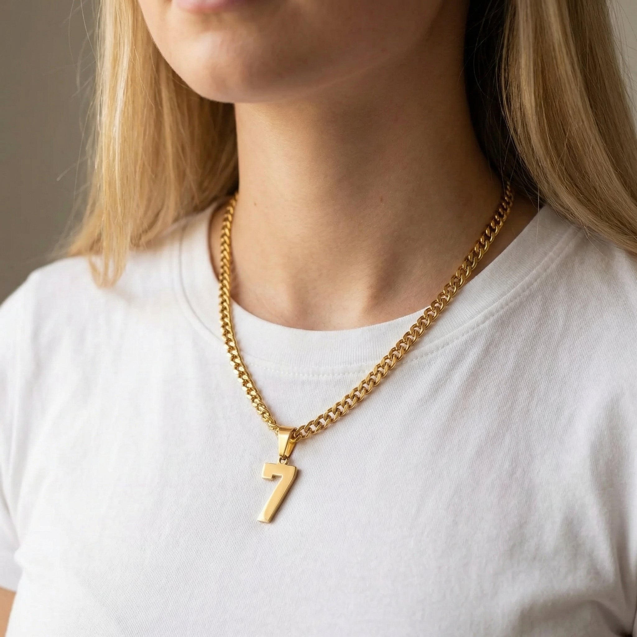 Custom Sports Number Necklace - Jewelled Me