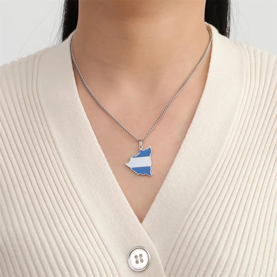 The Americas & Caribbean Country/Flag Necklaces (BACKUP) - Jewelled Me