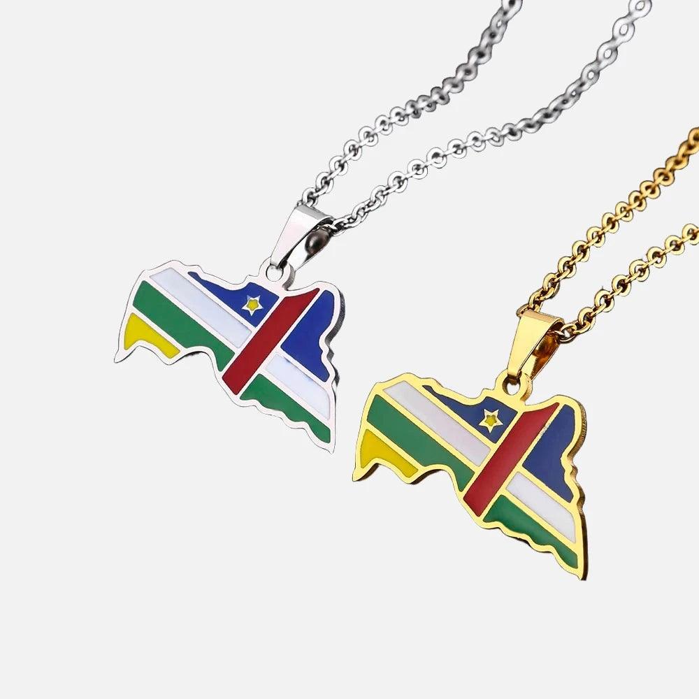 Africa Country/Flag Necklaces - Jewelled Me