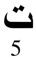 Engraved Arabic Initial Pendant w. Birthstone - Jewelled Me