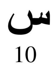 Engraved Arabic Initial Pendant w. Birthstone - Jewelled Me