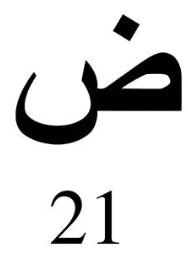 Engraved Arabic Initial Pendant w. Birthstone - Jewelled Me