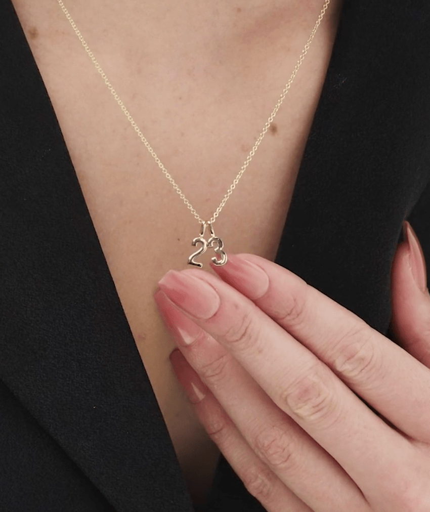 Dainty Number Necklace - Jewelled Me