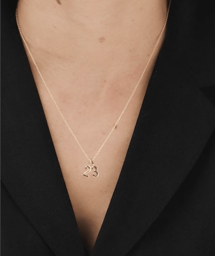 Dainty Number Necklace - Jewelled Me