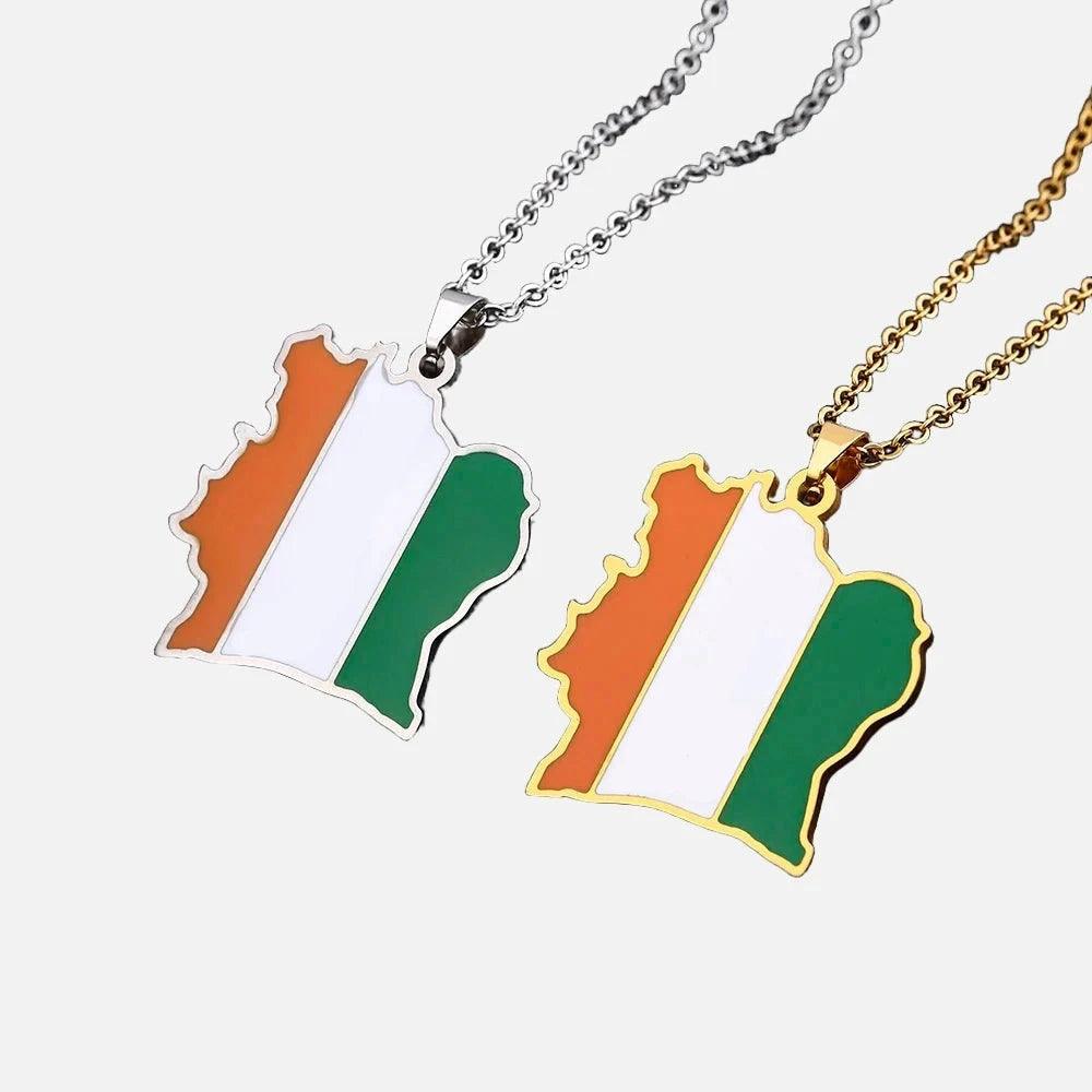 Africa Country/Flag Necklaces - Jewelled Me