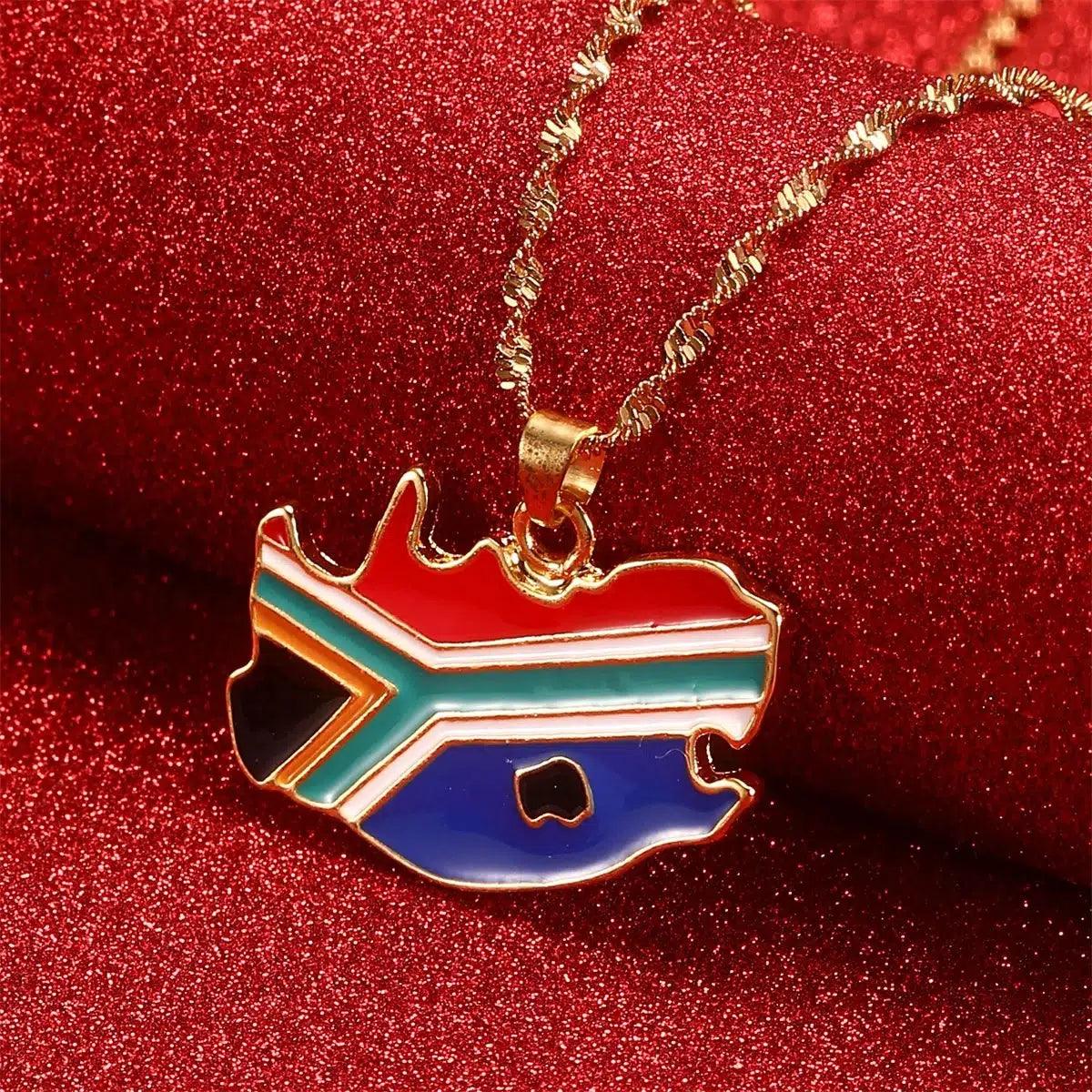 Africa Country/Flag Necklaces - Jewelled Me