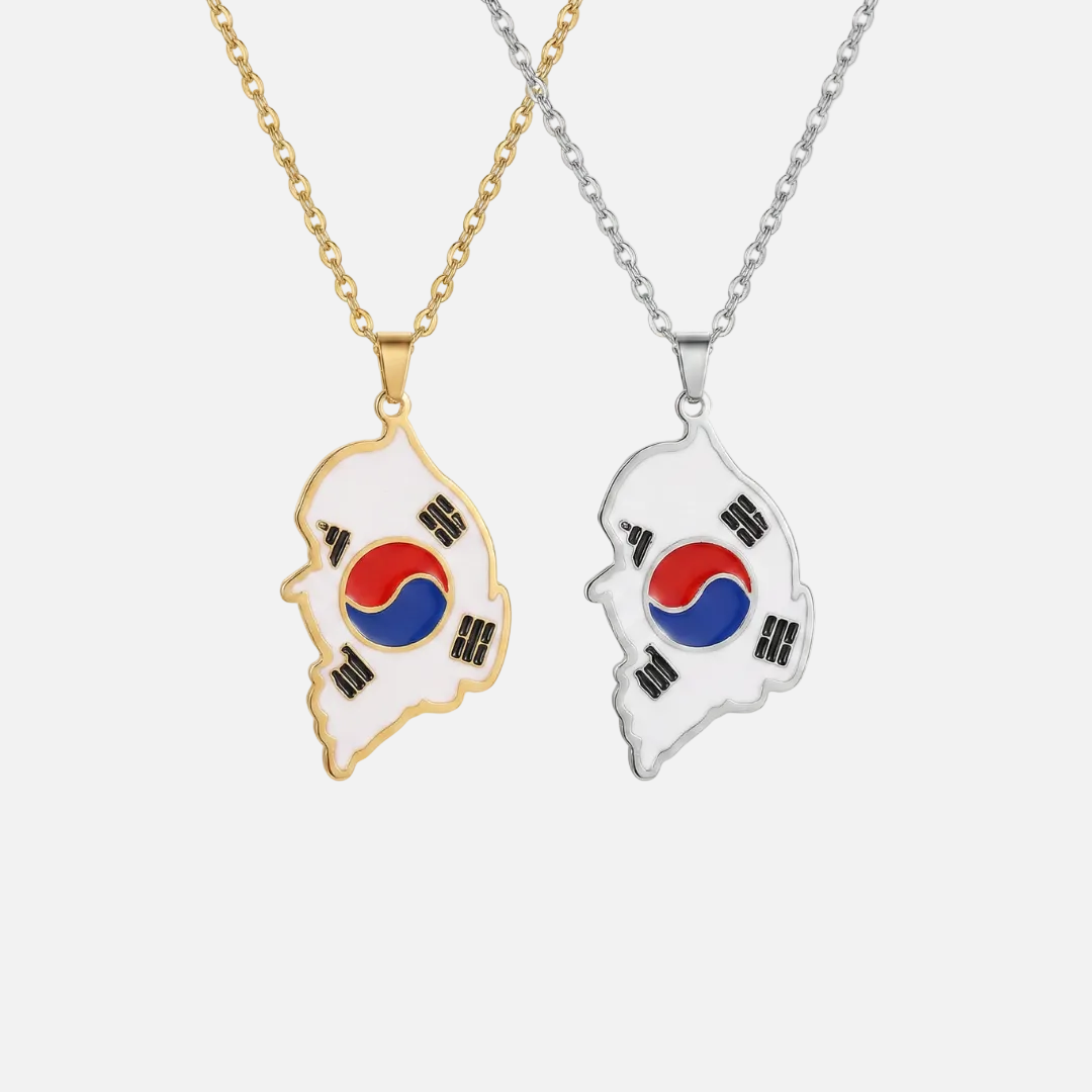 Asian & Oceanian Country/Flag Necklaces - Jewelled Me
