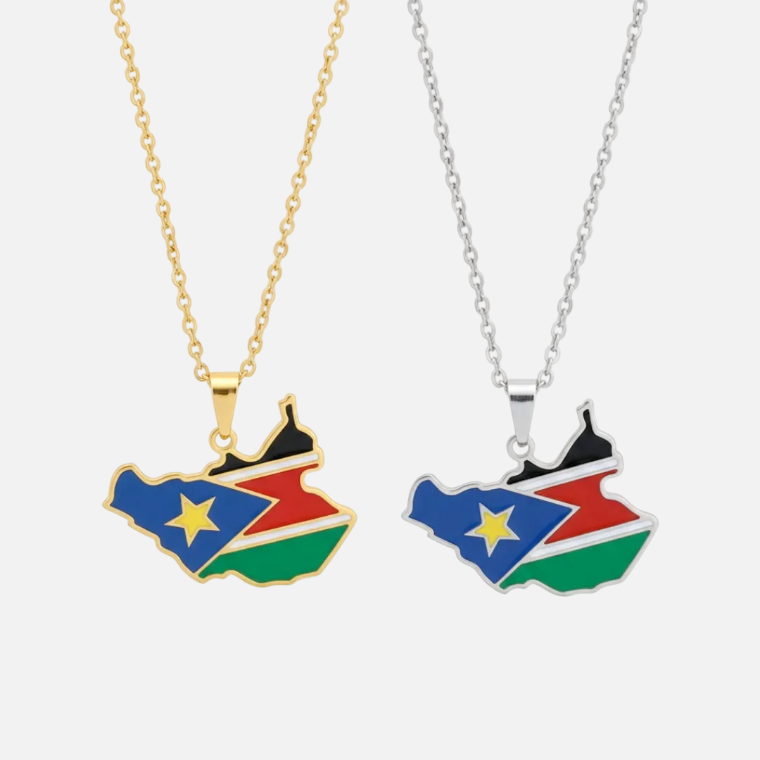 African Country/Flag Necklaces - Jewelled Me