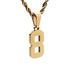 Custom Sports Number Necklace - Jewelled Me