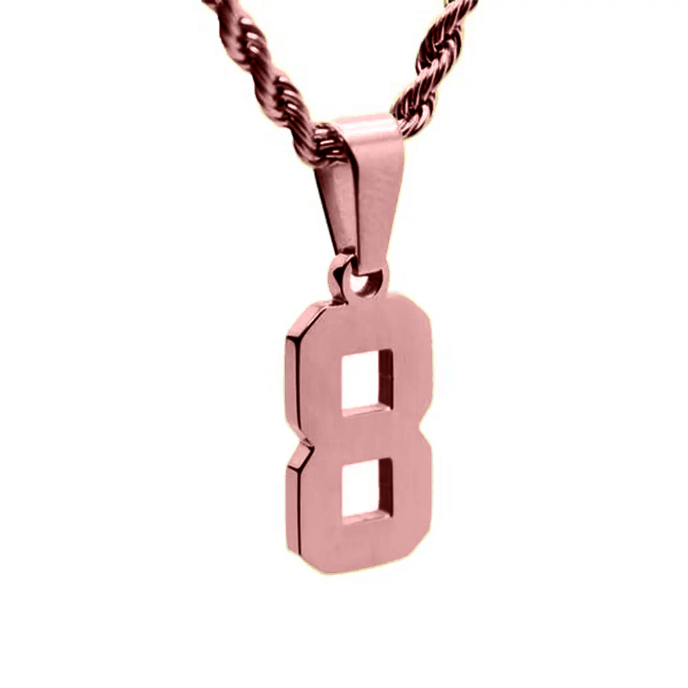 Custom Sports Number Necklace - Jewelled Me