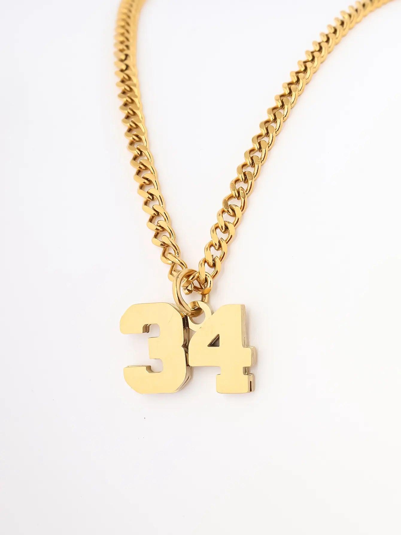 Custom Sports Number Necklace - Jewelled Me