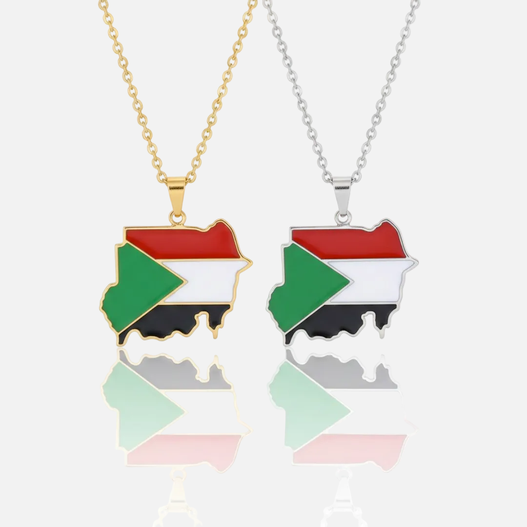 African Country/Flag Necklaces - Jewelled Me