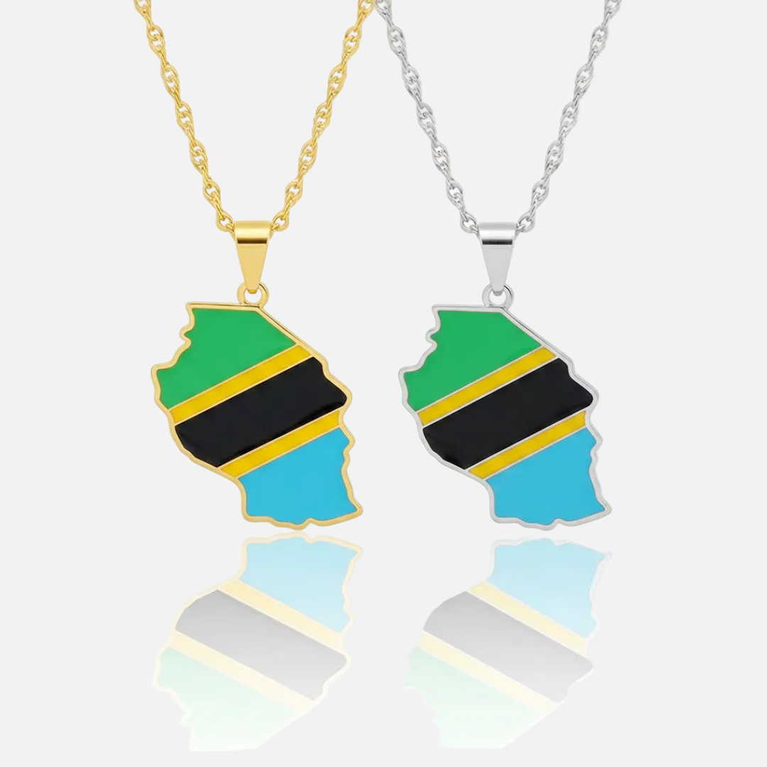 African Country/Flag Necklaces - Jewelled Me