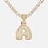 ICED Big Bubble Initial Necklace - Jewelled Me
