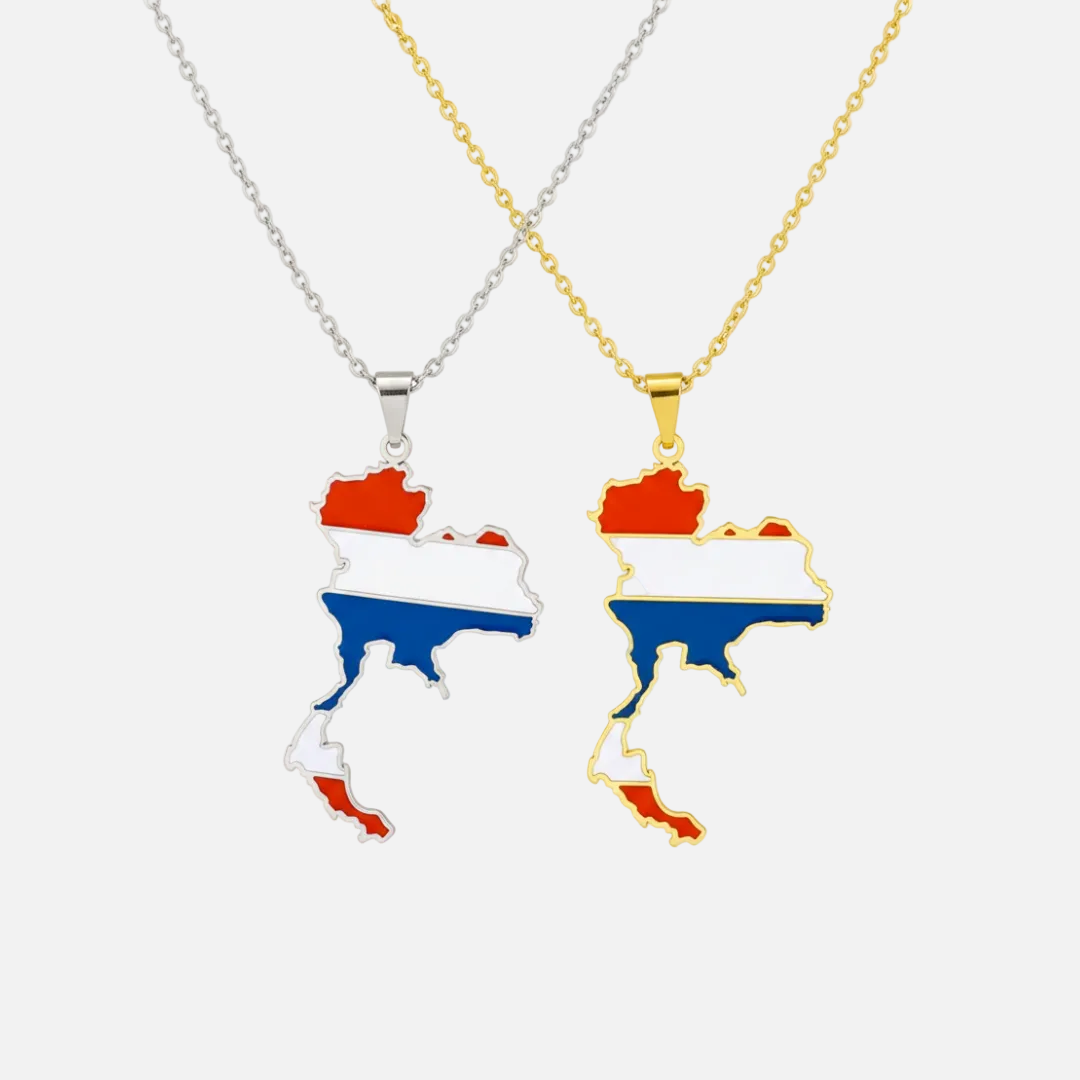 Asian & Oceanian Country/Flag Necklaces - Jewelled Me