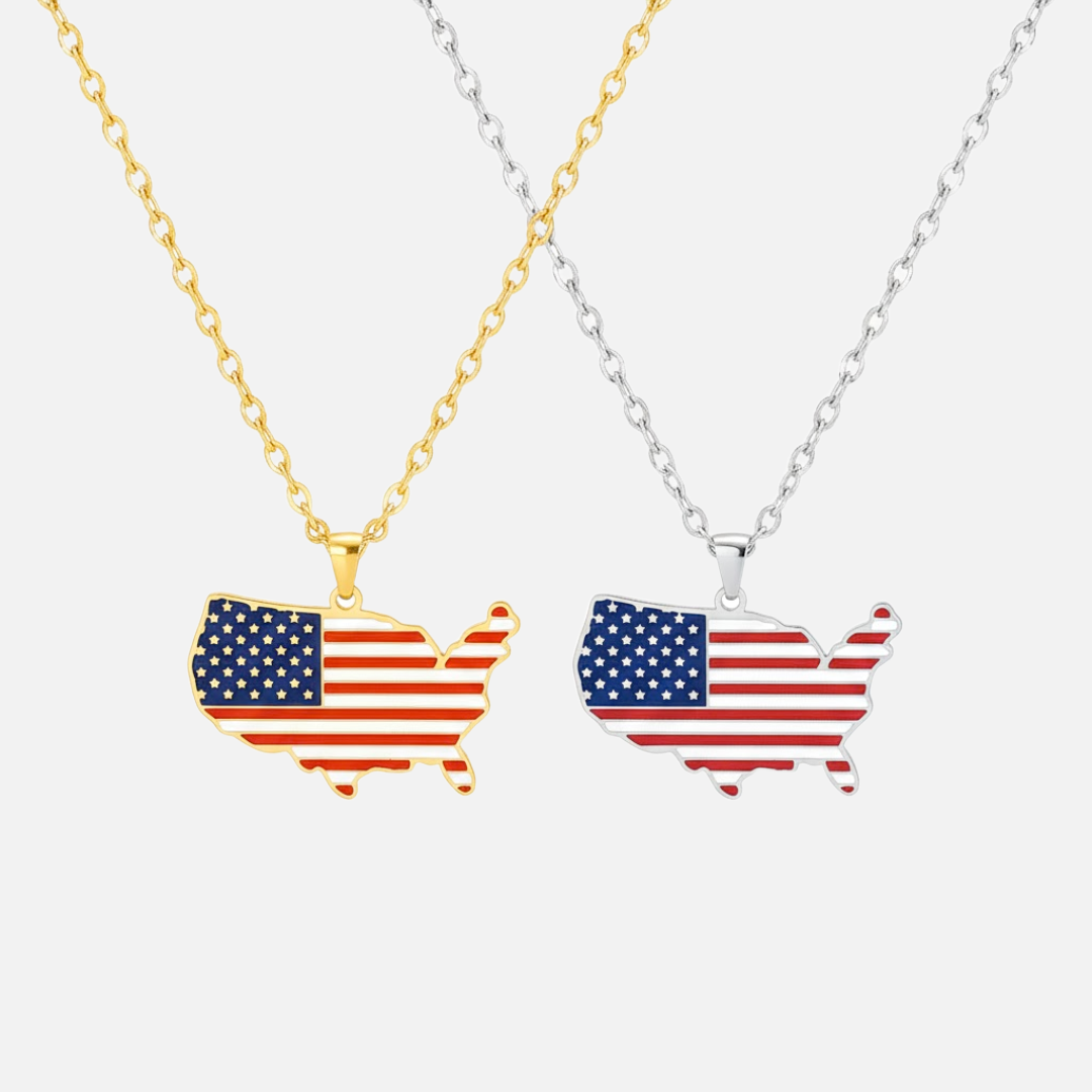 The Americas & Caribbean Country/Flag Necklaces - Jewelled Me