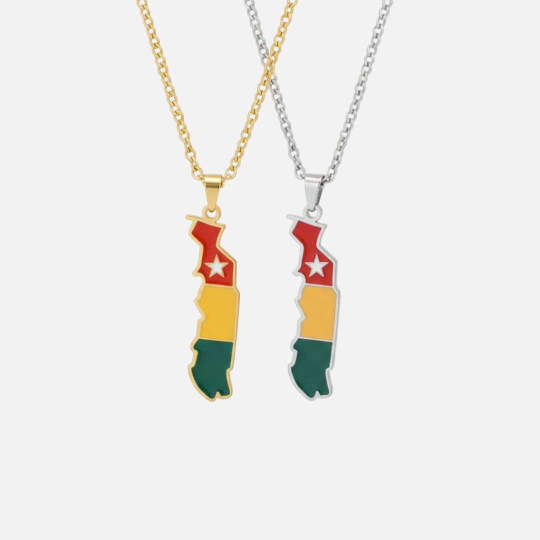 African Country/Flag Necklaces - Jewelled Me