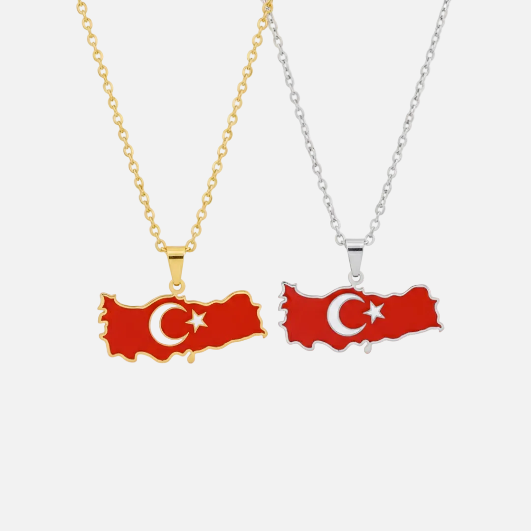 Middle Eastern & Arabian Country/Flag Necklaces - Jewelled Me