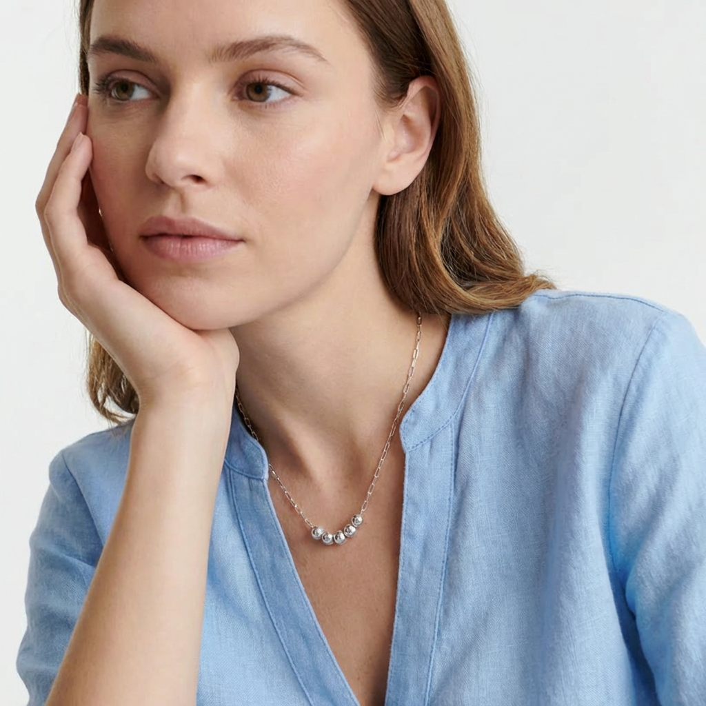 Unity Link Bead Necklace - Jewelled Me