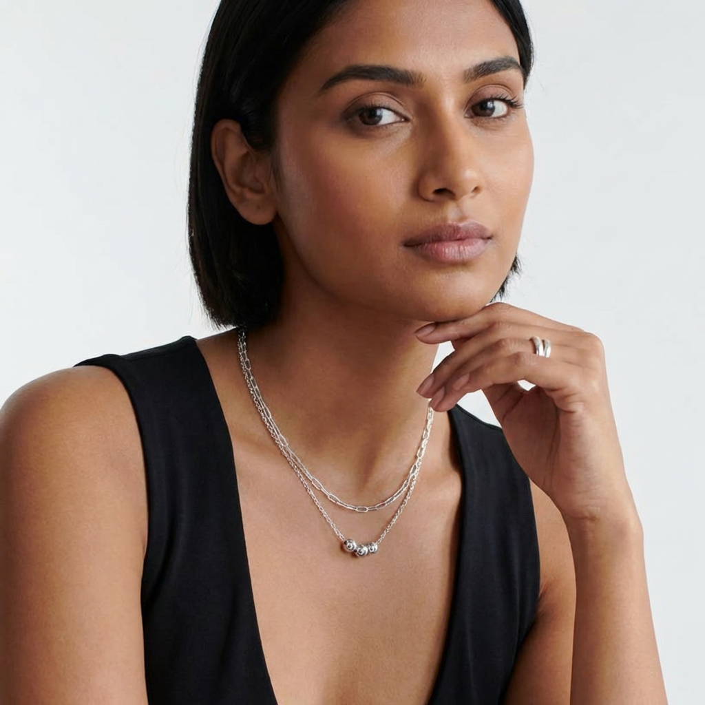Unity Link Bead Necklace - Jewelled Me