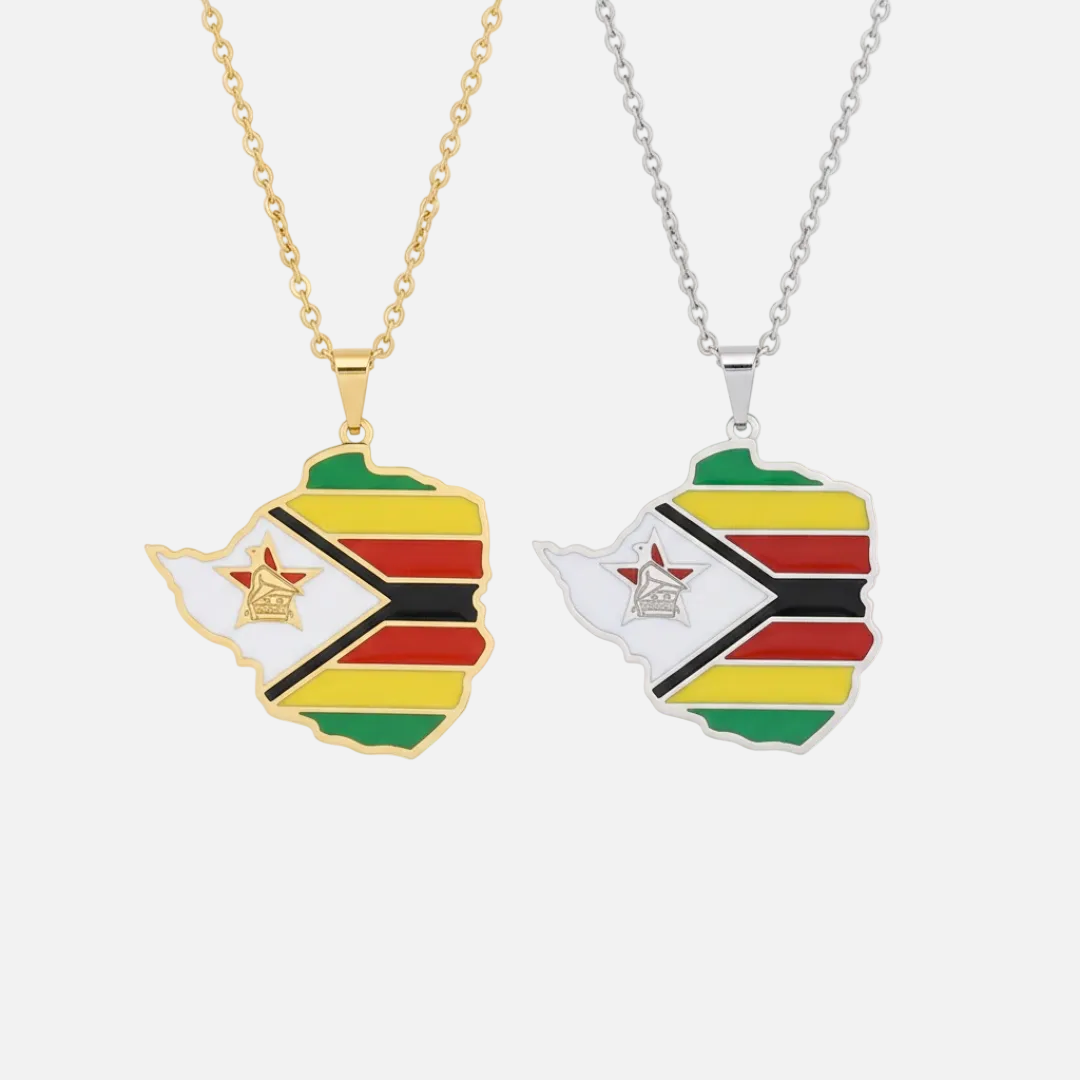 African Country/Flag Necklaces - Jewelled Me