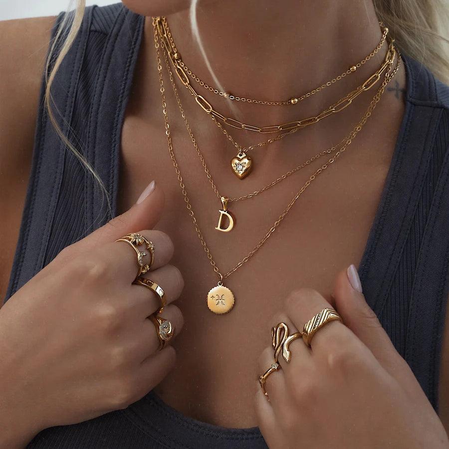 Dainty Zodiac Pendant - Jewelled Me