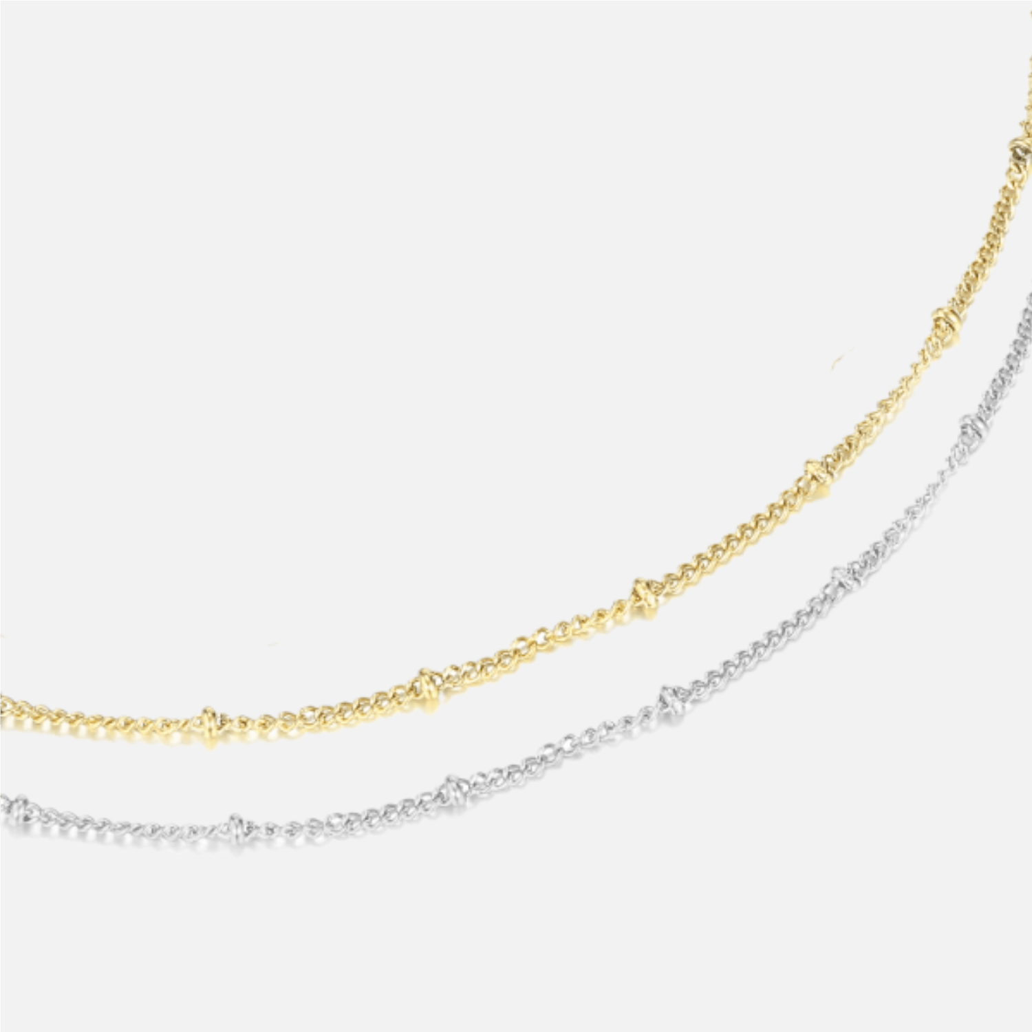 Dainty Newport Bead Necklace (14k Gold-Plated) - Jewelled Me