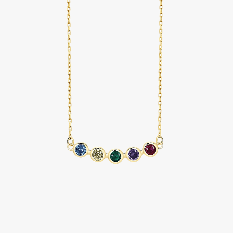 Linea Birthstone Necklace - Jewelled Me