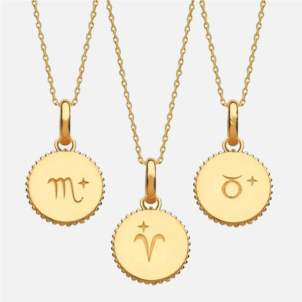 Dainty Zodiac Pendant - Jewelled Me