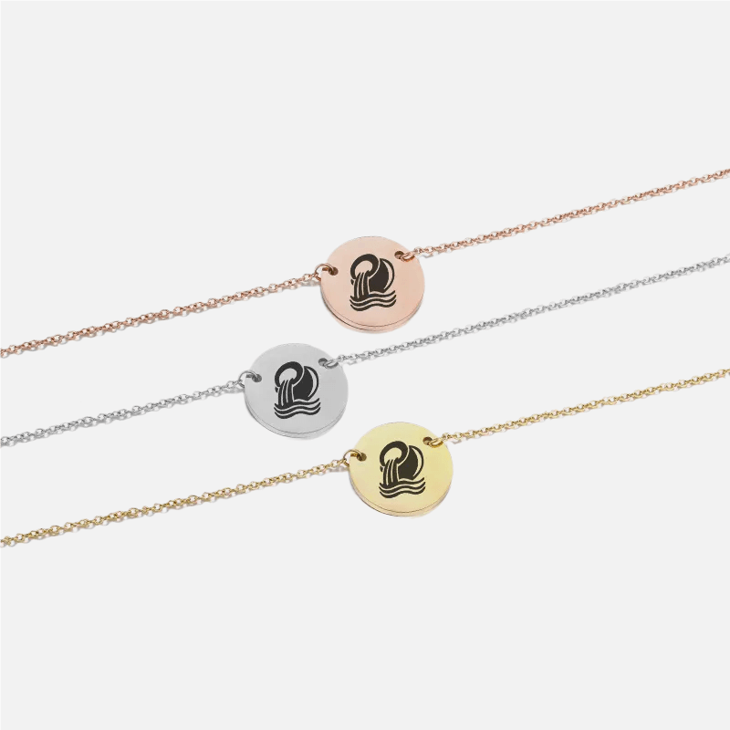 Emblem Zodiac Pendant Necklace (14K Gold-Plated) - Jewelled Me