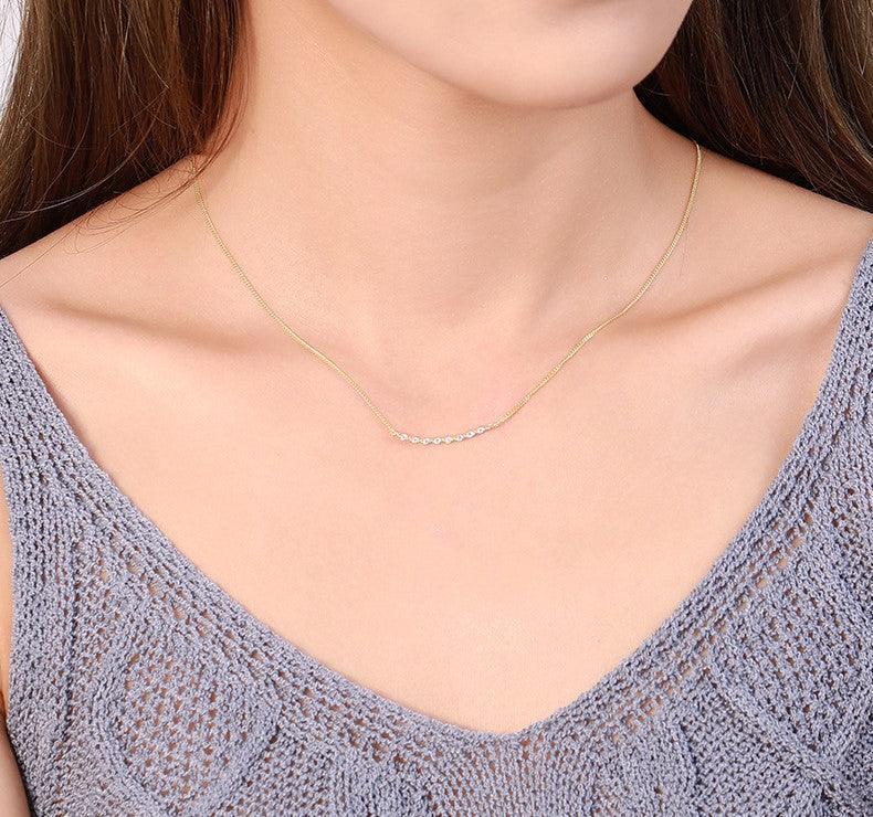 Tanner Bar Jewelled Necklace - Jewelled Me