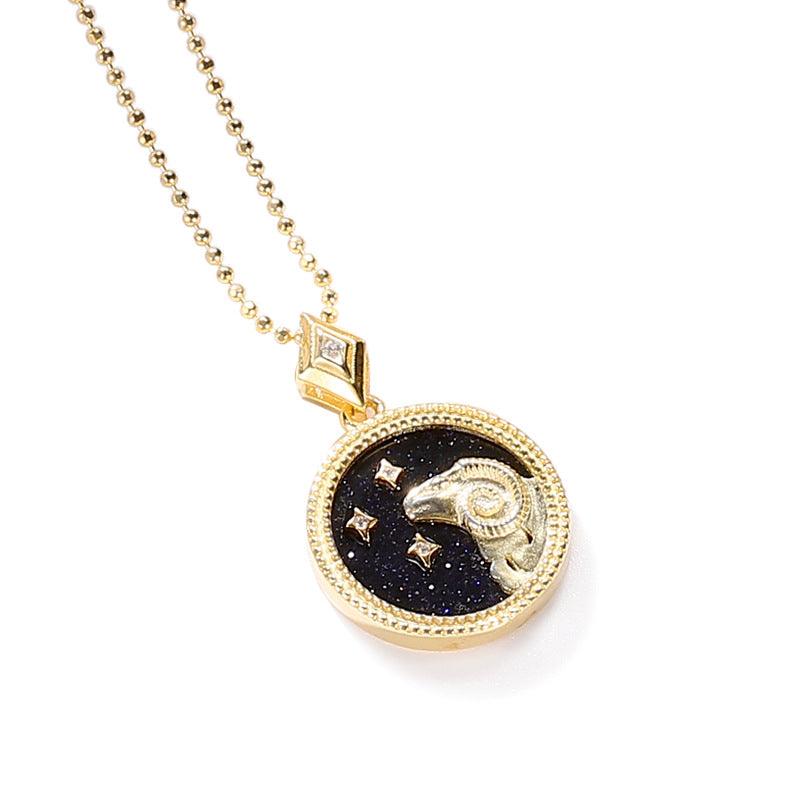 Jewelled Mother of Pearl Zodiac Necklace - Jewelled Me