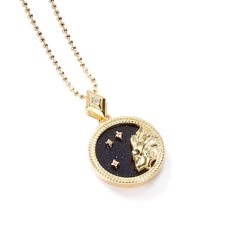 Jewelled Mother of Pearl Zodiac Necklace - Jewelled Me