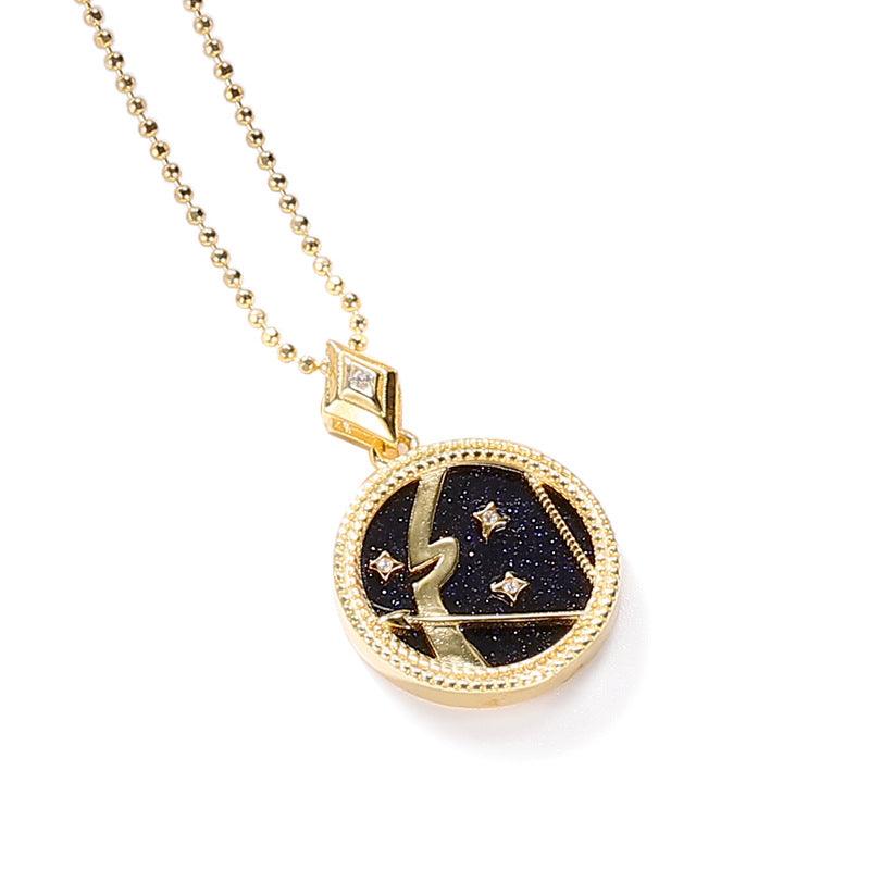 Jewelled Mother of Pearl Zodiac Necklace - Jewelled Me