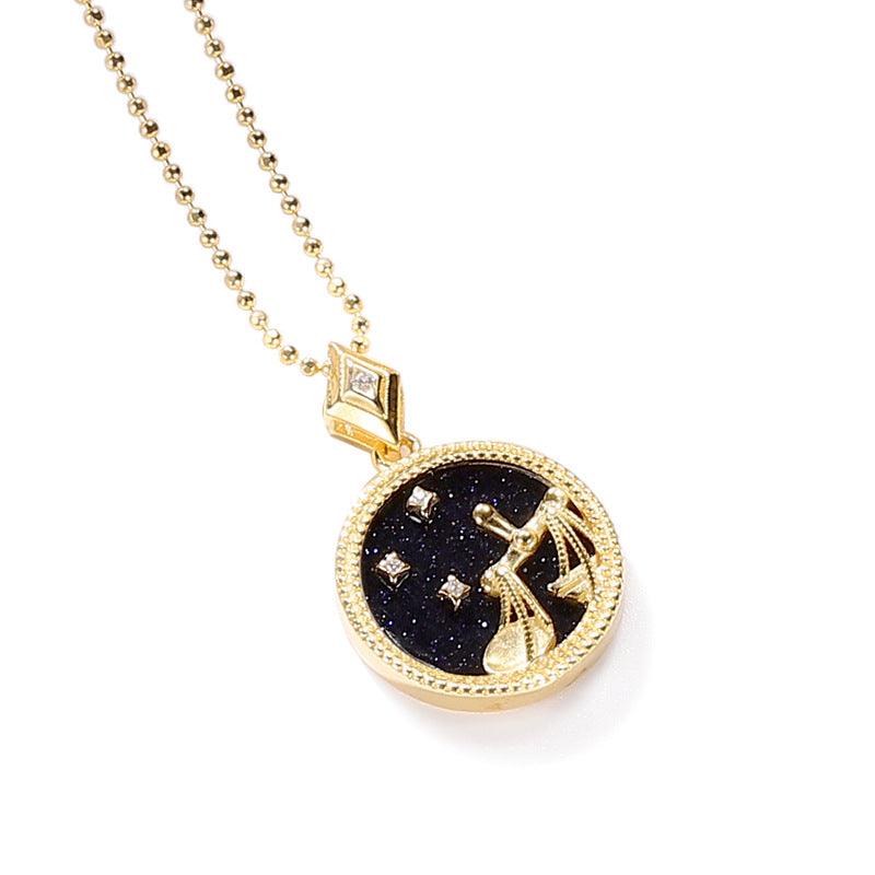 Jewelled Mother of Pearl Zodiac Necklace - Jewelled Me