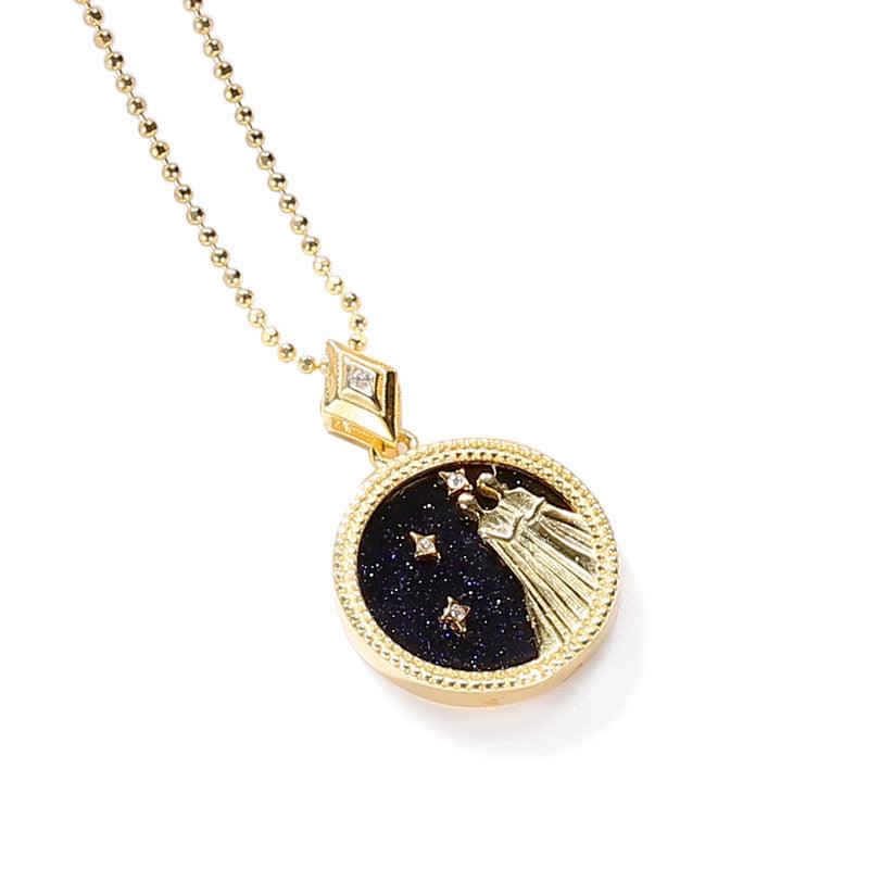Jewelled Mother of Pearl Zodiac Necklace - Jewelled Me
