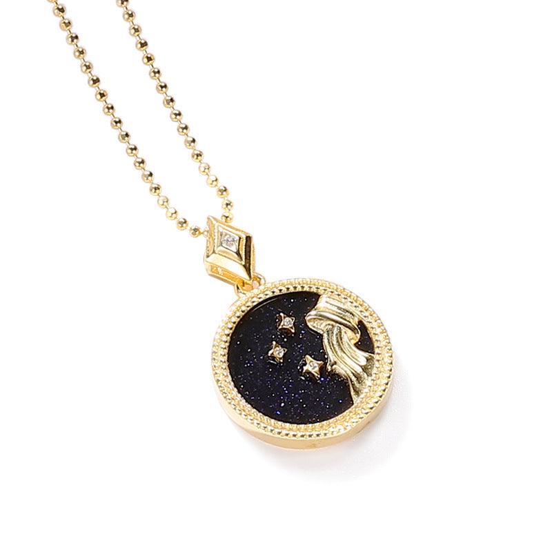 Jewelled Mother of Pearl Zodiac Necklace - Jewelled Me