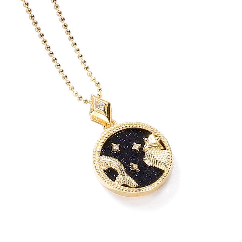 Jewelled Mother of Pearl Zodiac Necklace - Jewelled Me