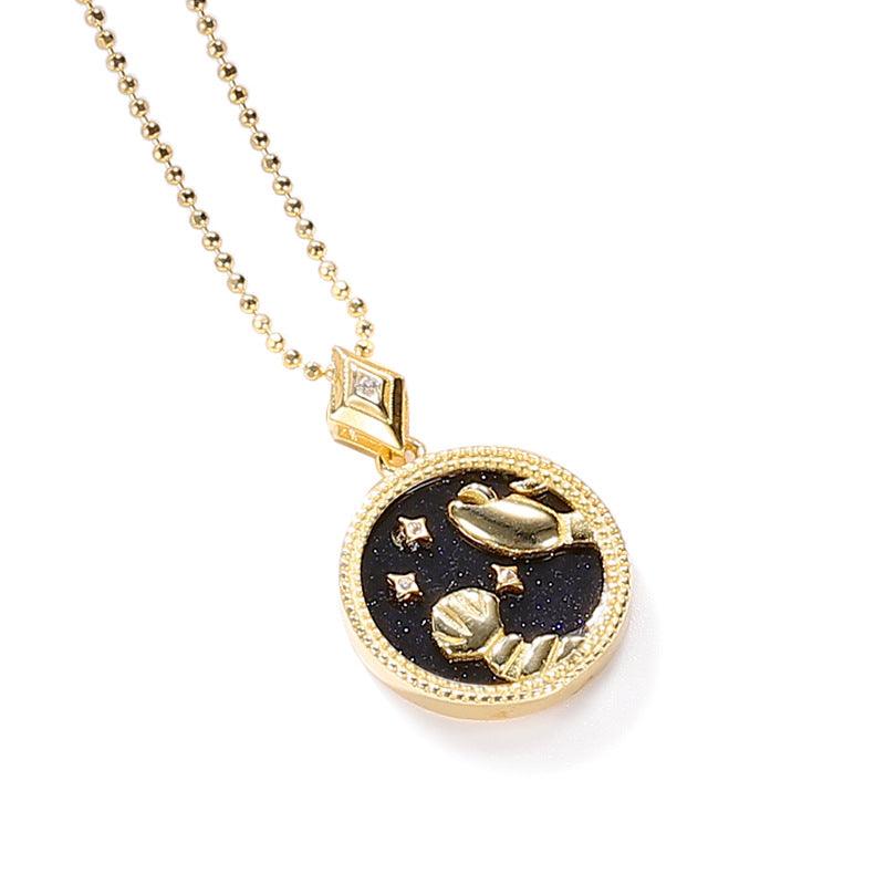 Jewelled Mother of Pearl Zodiac Necklace - Jewelled Me