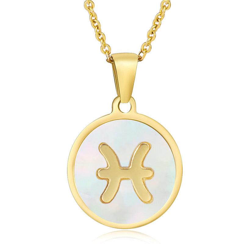 Cute Star Shell Zodiac Necklace - Jewelled Me