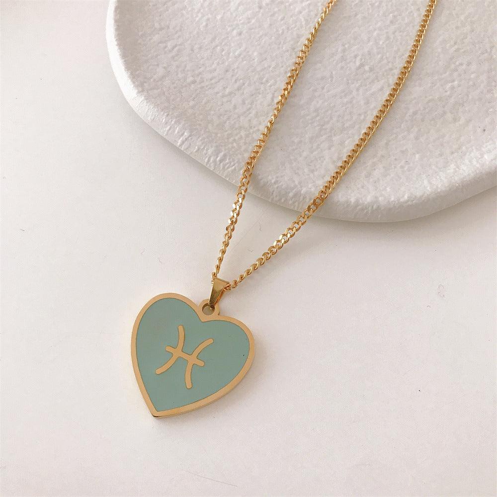 Coloured Zodiac Necklace - Jewelled Me
